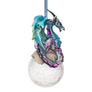 Design Toscano QS292913 3 1/2 Inch Frost The Gothic Dragon Holiday Ornament