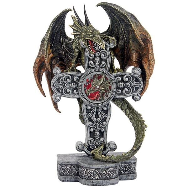 Design Toscano QS293441 7 Inch Druid Dragon of Mythic Prophecy Statue