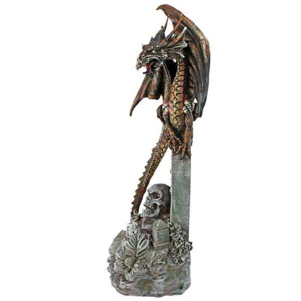 Design Toscano QS293454 8 Inch Cruel Wing Castle Graveyard Dragon