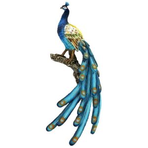 Design Toscano QS293866 6 Inch Peacock Wall Sculpture