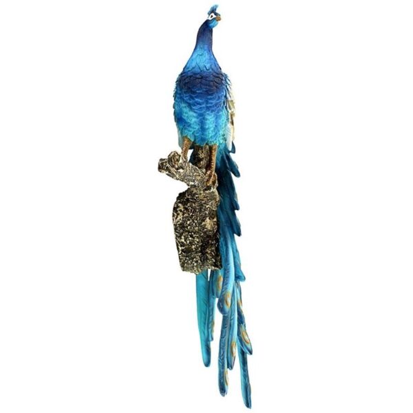 Design Toscano QS293866 6 Inch Peacock Wall Sculpture