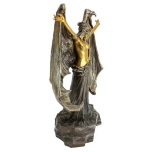 Design Toscano QS34759 9 1/2 Inch Mistress of the Night Dark Angel Statue