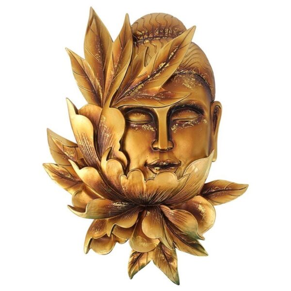 Design Toscano QS348192 8 1/2 Inch Buddha Lotus Wall Plaque