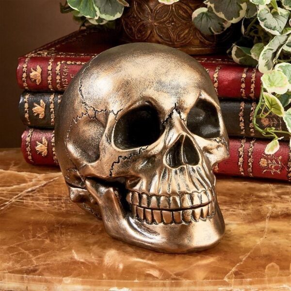 Design Toscano QS3917 5 Inch Memento Mori Skull Clock