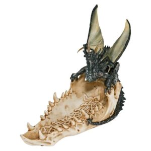 Design Toscano QS91305 9 Inch Jaw of the Dragon Offering Dish