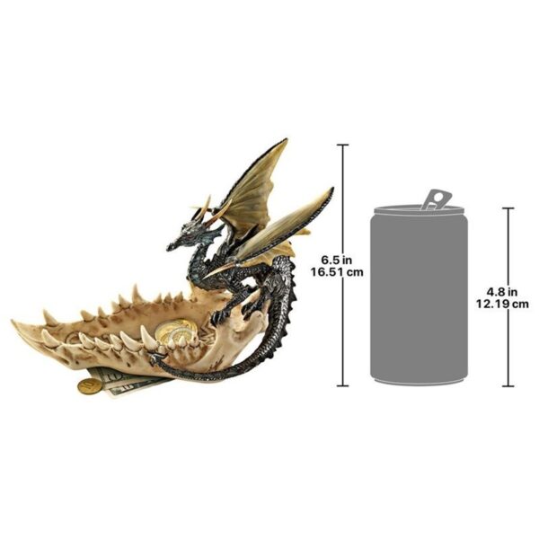 Design Toscano QS91305 9 Inch Jaw of the Dragon Offering Dish