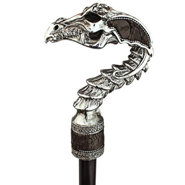 Design Toscano QS922493 2 Inch Drakkar Curved Neck Dragon Walking Stick