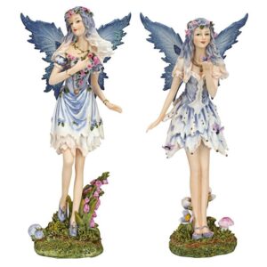 Design Toscano QS923234 5 Inch Set of Poppy and Meadow Windforest Fairies