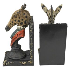 Design Toscano QS92460 4 Inch Giraffe and Zebra Bookends