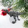 Design Toscano QS93320 5 Inch Blitzer The T Rex Christmas Ornament