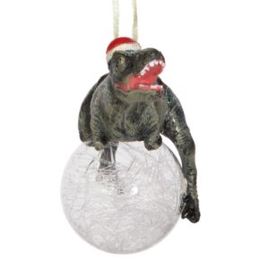 Design Toscano QS93320 5 Inch Blitzer The T Rex Christmas Ornament