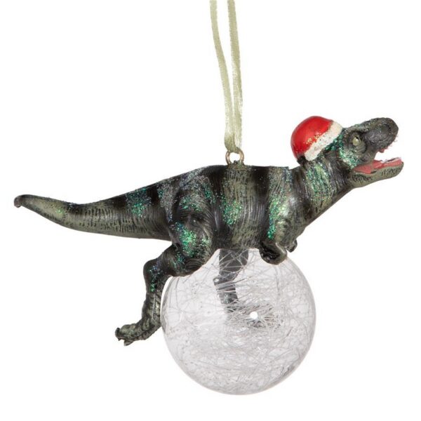 Design Toscano QS93320 5 Inch Blitzer The T Rex Christmas Ornament