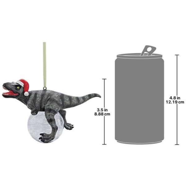 Design Toscano QS93320 5 Inch Blitzer The T Rex Christmas Ornament