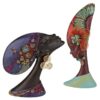 Design Toscano QS93441 6 Inch African Gele Headdress Sculptures, Set of 2