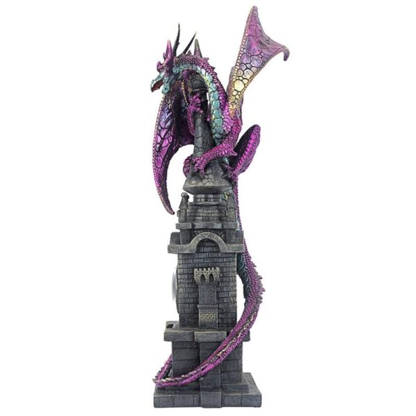 Design Toscano QS93968 7 1/2 Inch Wizards Dragon of Bulwark Tower Statue