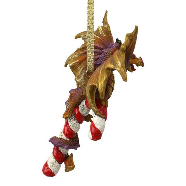 Design Toscano QS94145 3 Inch Cane and Abel The Dragon 2017 Holiday Ornament