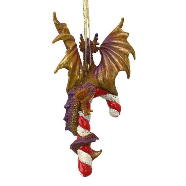 Design Toscano QS94145 3 Inch Cane and Abel The Dragon 2017 Holiday Ornament