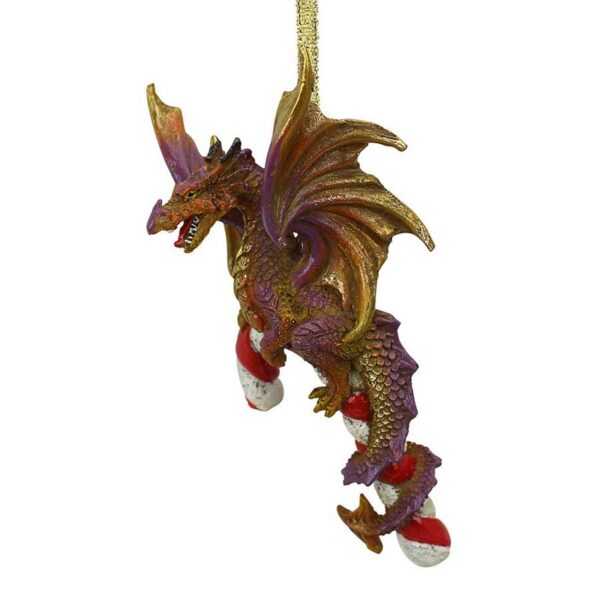 Design Toscano QS94145 3 Inch Cane and Abel The Dragon 2017 Holiday Ornament