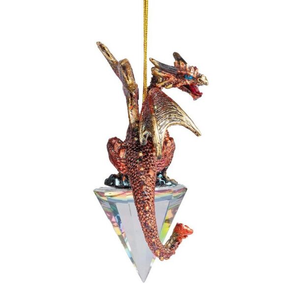 Design Toscano QS94881 2 Inch Diamond Dragon 2019 Gothic Holiday Ornament