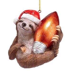 Design Toscano QS95306 3 Inch Sloth Xmas Ornament