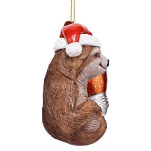 Design Toscano QS95306 3 Inch Sloth Xmas Ornament