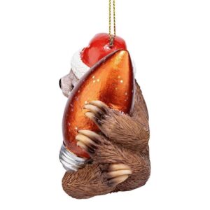 Design Toscano QS95306 3 Inch Sloth Xmas Ornament