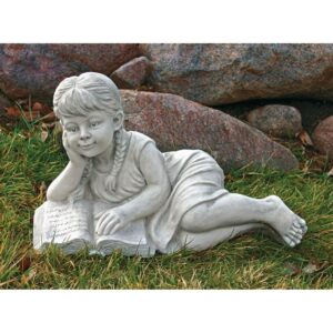 Design Toscano SH38038813 18 Inch Reading Rebecca Garden Scholar Statue