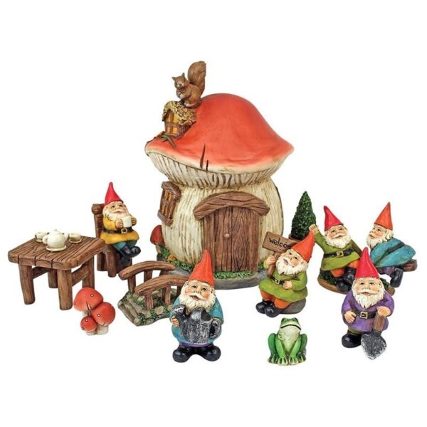 Design Toscano SH381601 15 1/2 Inch Tiny Forest Gnome Friends