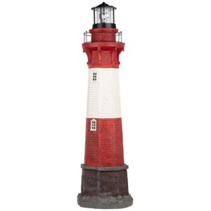 Design Toscano SH86920 13 Inch Coastal Shoal Solar Lighthouse Statue