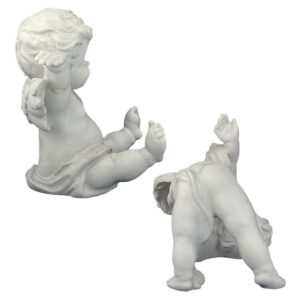 Design Toscano SH93042209 10 Inch Set of Topsy and Turvey Cherub Statues