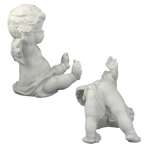 Design Toscano SH93042209 10 Inch Set of Topsy and Turvey Cherub Statues