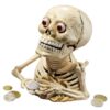 Design Toscano SP02365 6 Inch Bugged Out Hungry Skeleton Iron Bank