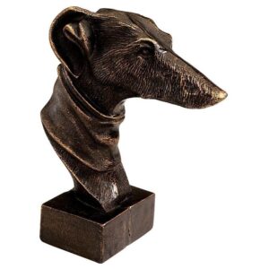 Design Toscano SP1296 3 1/2 Inch Whippet Bust