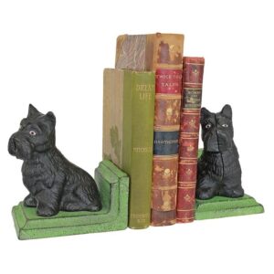 Design Toscano SP1331 4 Inch Sitting Scotty Dog Cast Iron Bookend Set