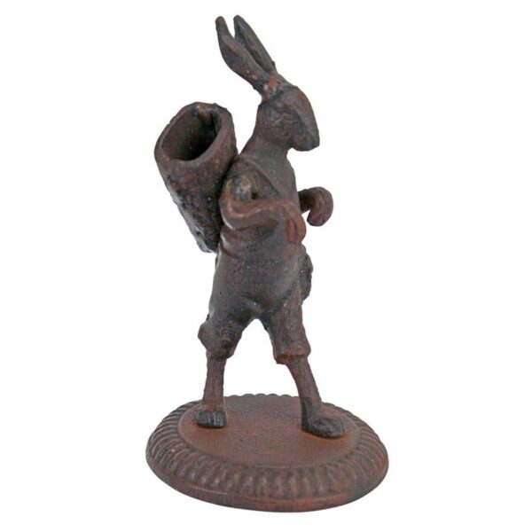 Design Toscano SP1341 3 1/2 Inch Wandering Rabbit Matchstick Holder