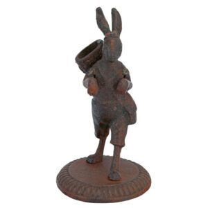 Design Toscano SP1341 3 1/2 Inch Wandering Rabbit Matchstick Holder