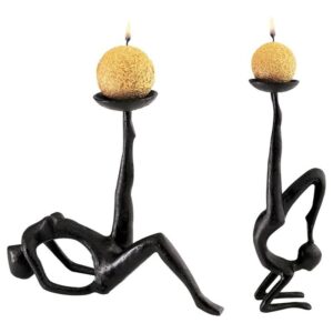 Design Toscano SP14081 4 1/2 Inch Les Acrobates Candleholder Set