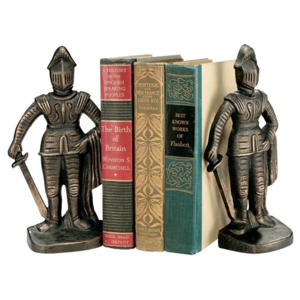 Design Toscano SP14917 5 Inch Medieval Knight Bookend Set