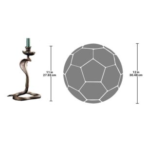 Design Toscano SP16729 7 1/2 Inch Uraeus Cobra Candlestick