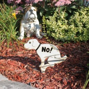 Design Toscano SP2051 13 Inch Medium No Pausing Pooch Sign