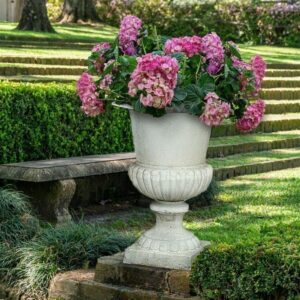 Design Toscano SP24 20 Inch Chateau Elaine Cast Iron Urn, Large