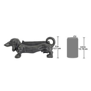 Design Toscano SP2700 13 1/2 Inch Weiner Dog Cast Iron Boot Scraper