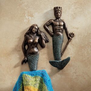 Design Toscano SP30207 2 Inch Mermaid Cast Iron Wall Hook