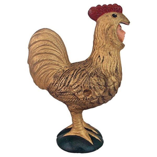 Design Toscano SP3204 3 Inch Chanticleer Rooster Mechanical Bank