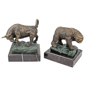 Design Toscano SP3345 6 1/2 Inch The Bull and Bear of Wall Street