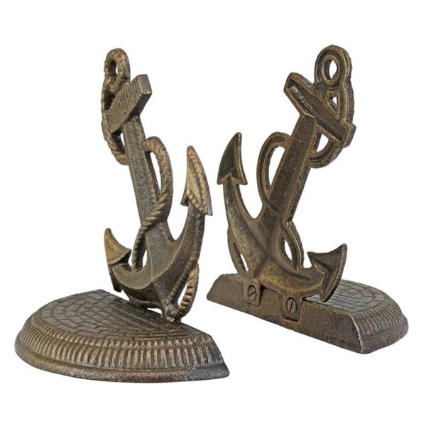 Design Toscano SP625 6 Inch Maritime Anchor Cast Iron Bookend Set