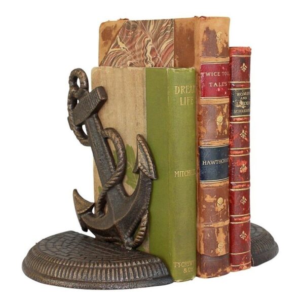 Design Toscano SP625 6 Inch Maritime Anchor Cast Iron Bookend Set