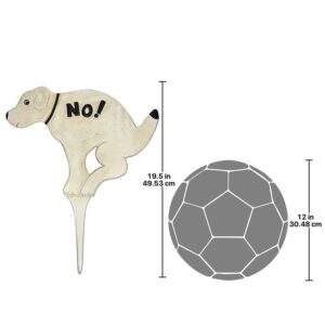 Design Toscano SP628 16 Inch Large No Pausing Pooch Sign