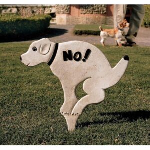 Design Toscano SP628 16 Inch Large No Pausing Pooch Sign