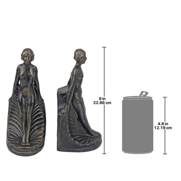 Design Toscano SP713 3 1/2 Inch Pair of Elyse Art Deco Bookends